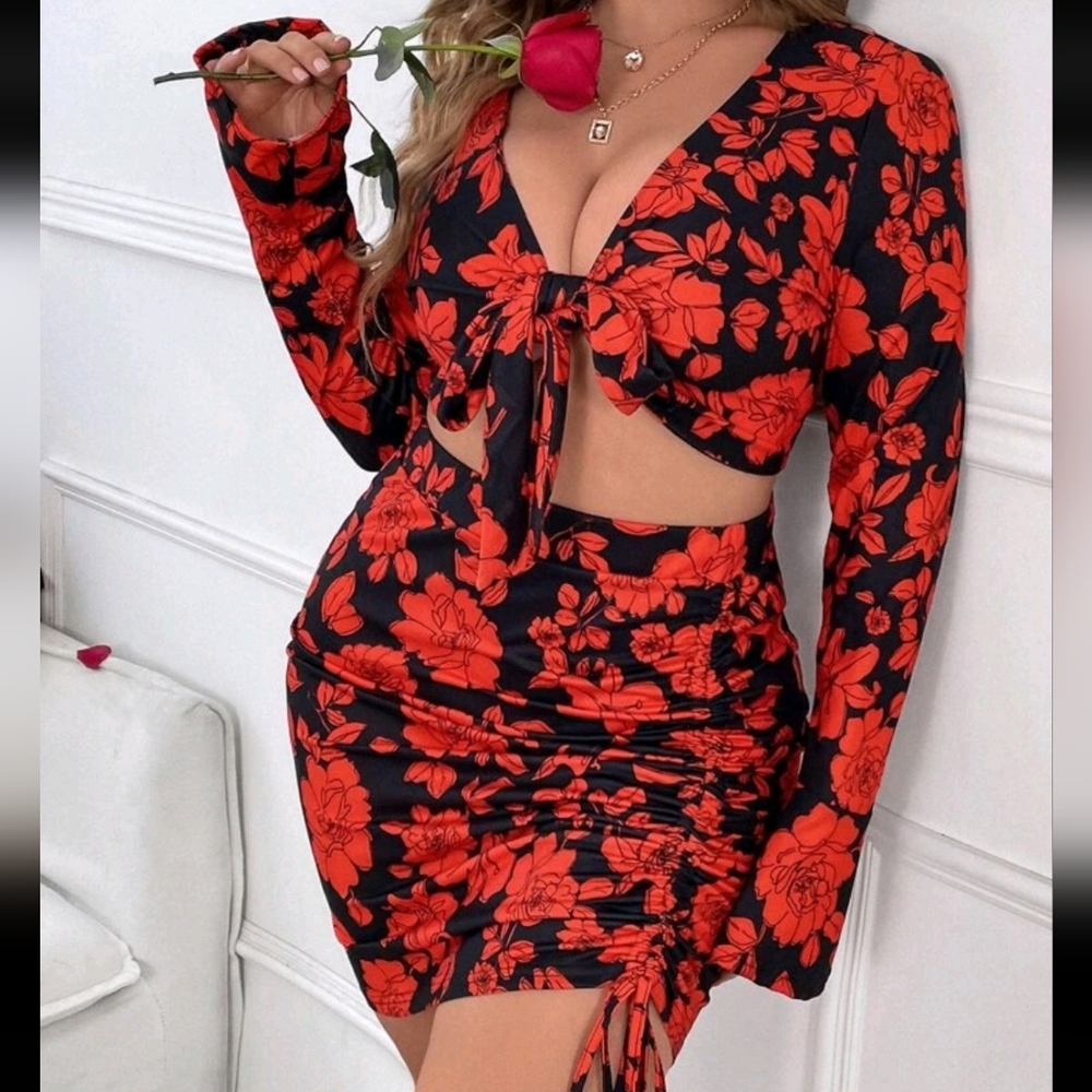 Plus size 2 piece set